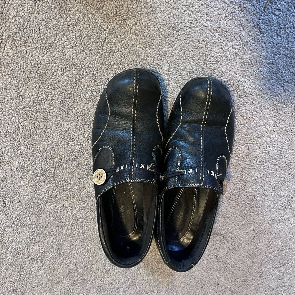 Clarks Black Casual Shoes